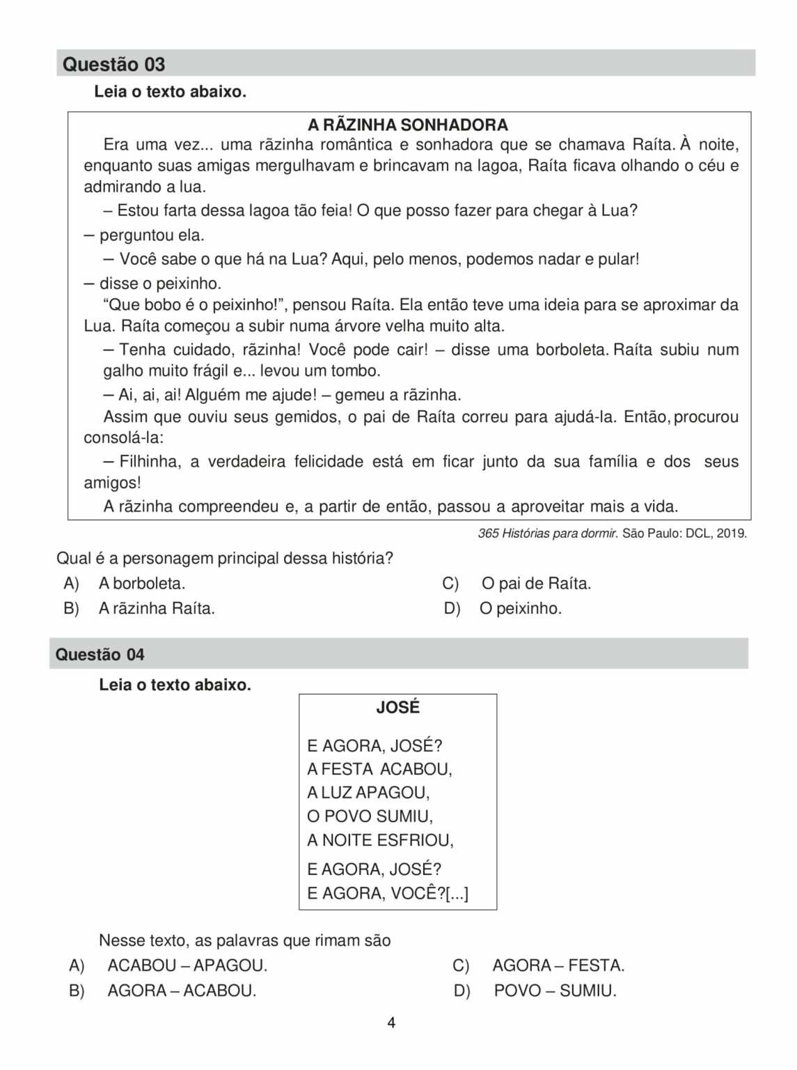 3° ano - Avaliação trimestral de língua portuguesa - 1° trimestre ...